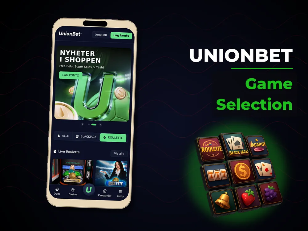 UnionBet - Game Selection