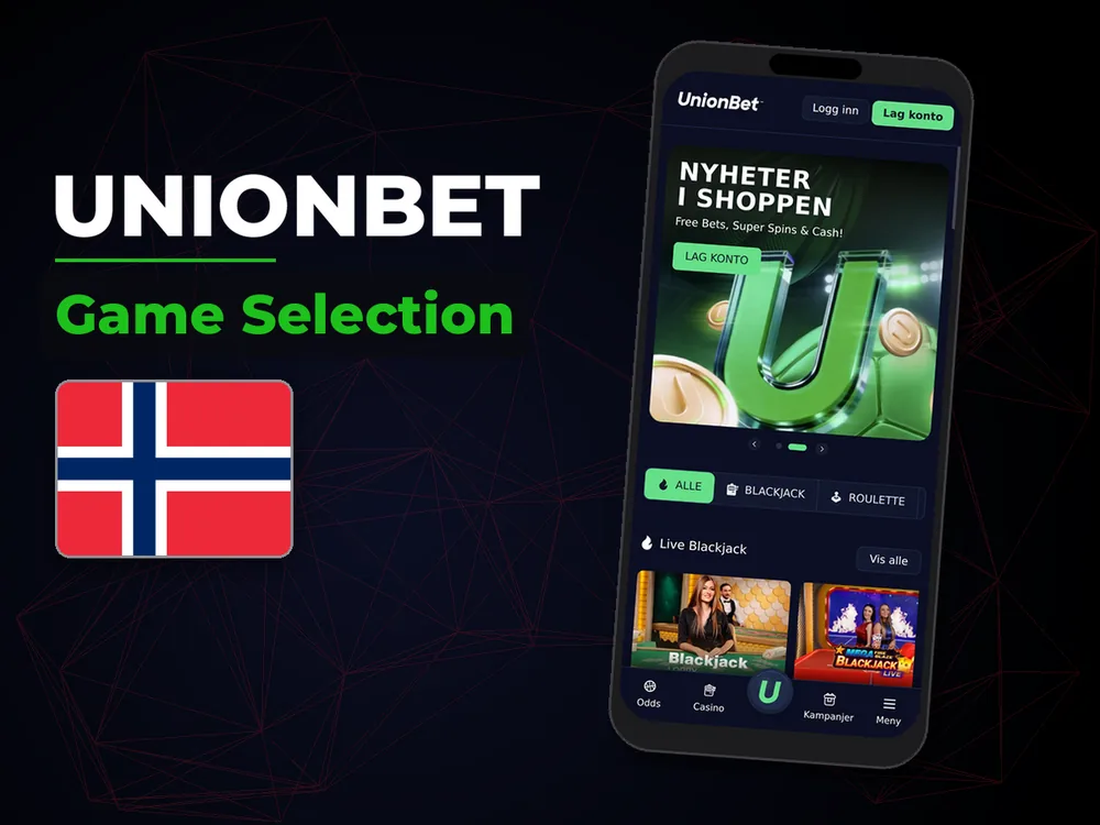 UnionBet - Game Selection